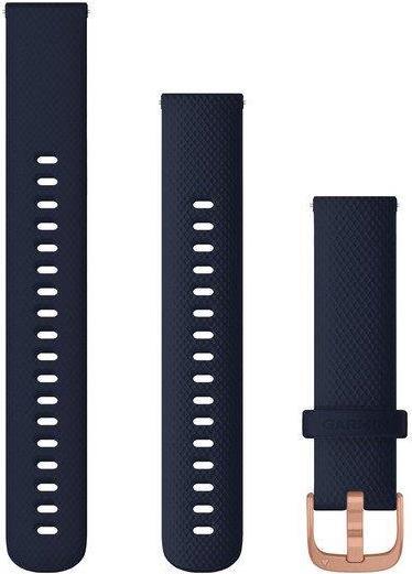 Garmin Quick Release Band – Uhrarmband für Smartwatch – 110 – 195 mm – marineblau, Teile in Rotgold – für Legacy Hero Series Captain Marvel, Venu 2S, vívoactive 4S, vívomove 3S
