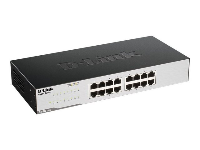 D-Link D-Link Switch, 1000Mbit, 16-Port Gigabit Easy Desktop Switch Netzwerk-Switch