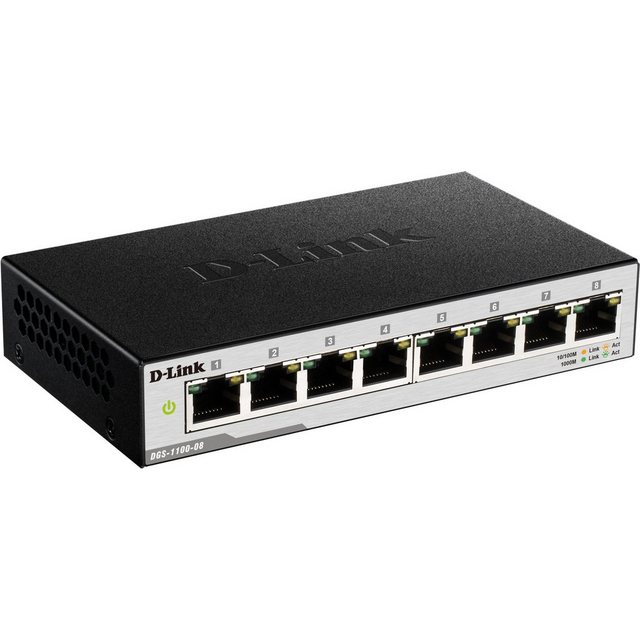 D-Link DGS-1100-08 Netzwerk-Switch