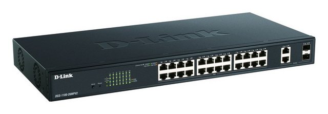 D-Link D-LINK 26-Port Layer2 PoE+ Gigabit Smart Managed Switch24x 10/100/1000 Netzwerk-Switch