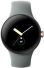 Google Pixel Watch - Champagne Gold - intelligente Uhr mit Band - Flouroelastomer - Hazel - Bandgröße: L - 32 GB - Wi-Fi, NFC, Bluetooth - 4G - 36 g