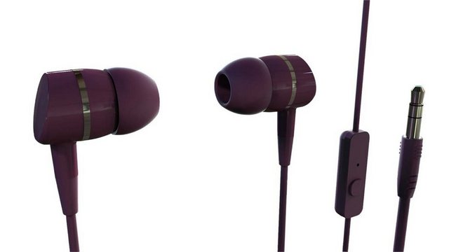 Vivanco Smartphone-Headset (integrierte Steuerung für Anrufe und Musik, In Ear Sport Kopfhörer mit Anruffunktion)