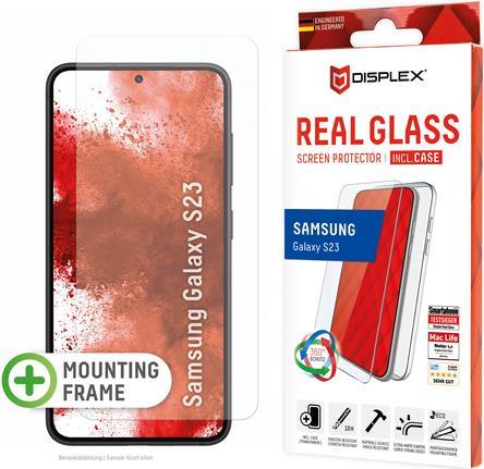 Displex Panzerglas + Case für Samsung Galaxy S22/S23 – Eco-Montagerahmen – kratzer-resistent – Samsung – Galaxy S22/S23 – Schlagfest – Kratzresistent – Staubresistent – Transparent – 1 Stück(e) (01778)