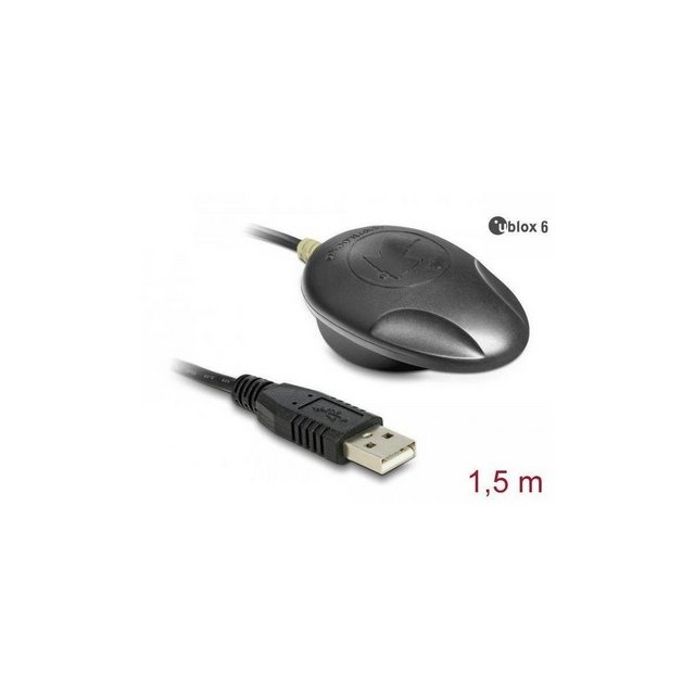 Navilock 61840 – Navilock NL-602U USB 2.0 GPS Empfänger u-blox 6 1,5 m WLAN-Antenne