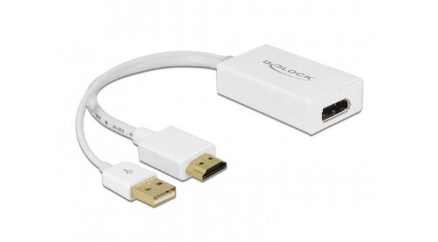 Delock Modem Adapter HDMI-A Stecker zu DisplayPort 1.2 Buchse w