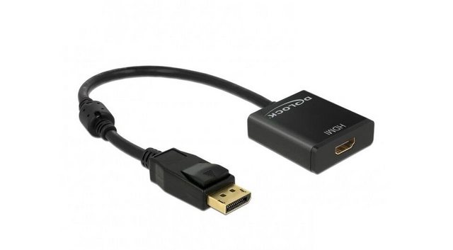 Delock Modem Adapter DisplayPort 1.2 Stecker zu HDMI Buchse 4K