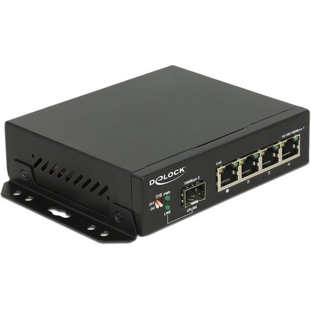 Delock Switch Gigabit 4 Port + 1 SFP Netzwerk-Switch