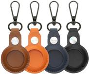 4smarts Kunstleder Case Set Premium für AirTags 4 Stück braun, orange, blau, schwarz (540567)