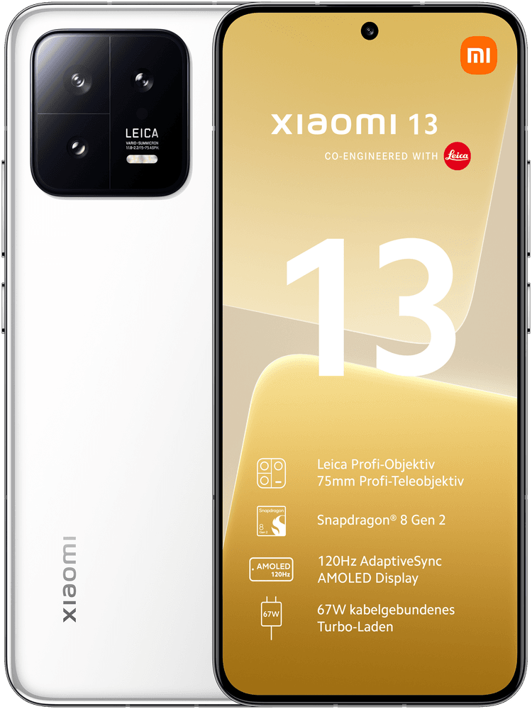 Xiaomi 13 256 GB White mit GigaMobil XL