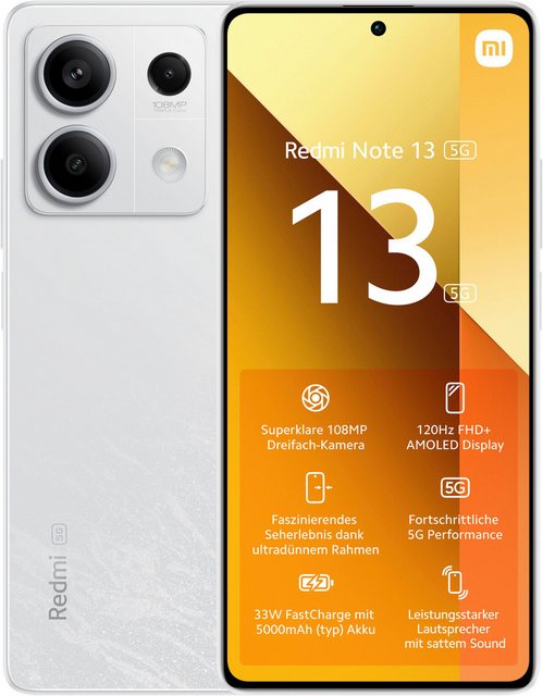 Xiaomi Redmi Note 13 5G 256Gb Smartphone (16,94 cm/6,67 Zoll, 256 GB Speicherplatz, 108 MP Kamera)