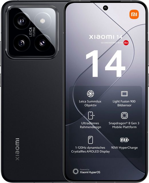 Xiaomi 14 512 Gb Smartphone (16,15 cm/6,36 Zoll, 512 GB Speicherplatz, 50 MP Kamera)