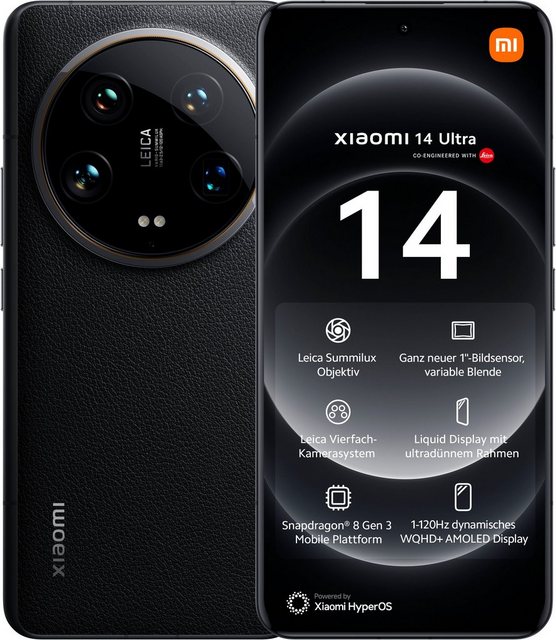 Xiaomi 14 Ultra 512GB Smartphone (17,09 cm/6,73 Zoll, 512 GB Speicherplatz, 50 MP Kamera)