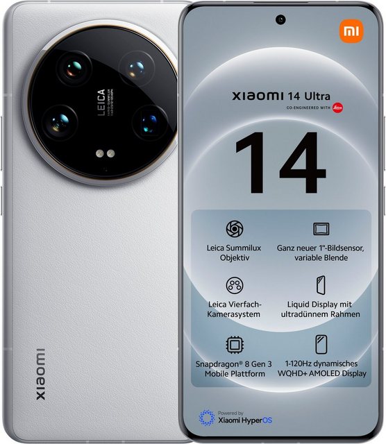 Xiaomi 14 Ultra 512GB Smartphone (17,09 cm/6,73 Zoll, 512 GB Speicherplatz, 50 MP Kamera)