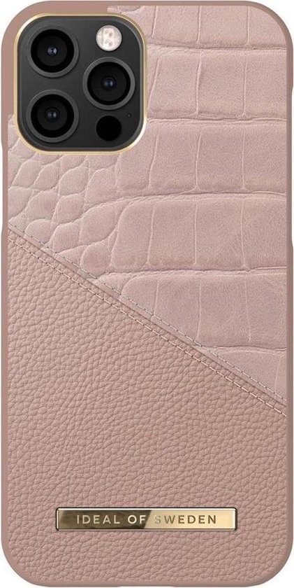 iDeal of Sweden iPhone 12 – 12 Pro Atelier Fall Backcover Fall – Rose Smoke Croco