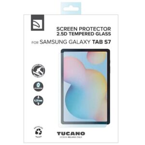 Tucano Schutzfolie aus gehärtetem Glas für Samsung Tab S8 / S7, klar