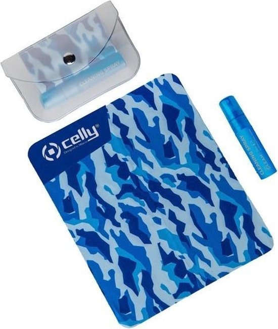 Touchscreen-Reinigungsset, 5 ml, blau – Kunststoff – Celly