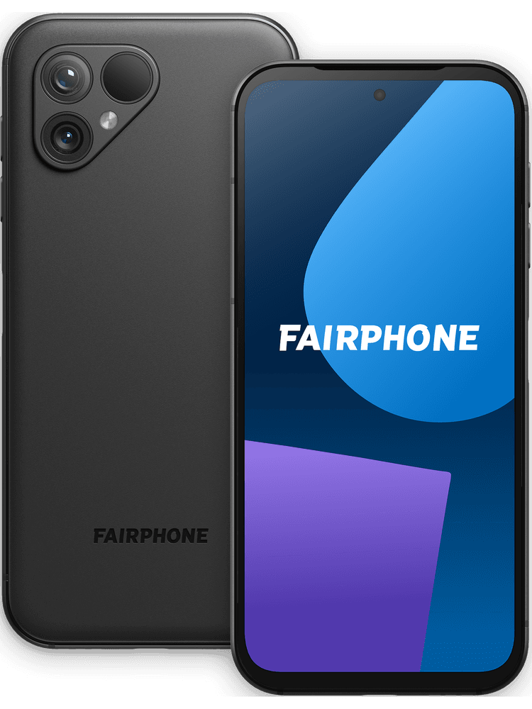 Fairphone 5 256 GB Schwarz mit Magenta Mobil L Young 5G