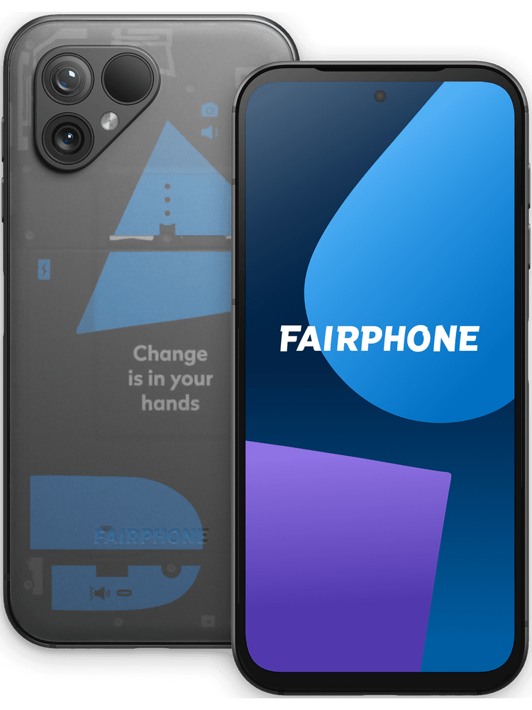 Fairphone 5 256 GB Transparent mit Magenta Mobil L 5G