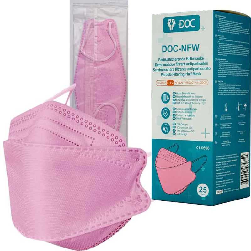 FFP2-Masken DOC – 25er Box Pink