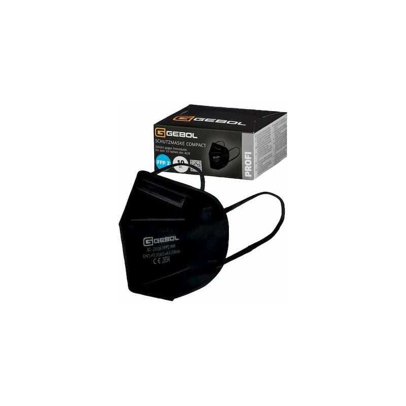 Gebol – Atemschutzmaske Compact FFP2 black o.Ventil 10Stk.Box