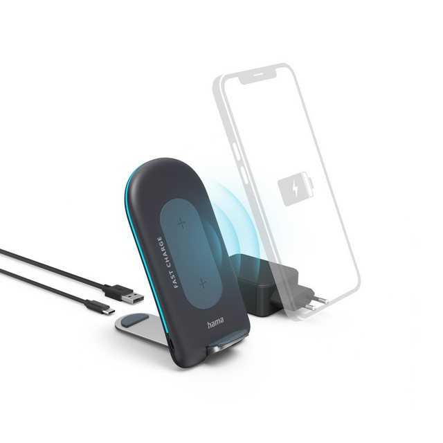 Hama Hama QI-FC15S Smartphone Schwarz AC Kabelloses Aufladen Schnellladu... Wireless Charger