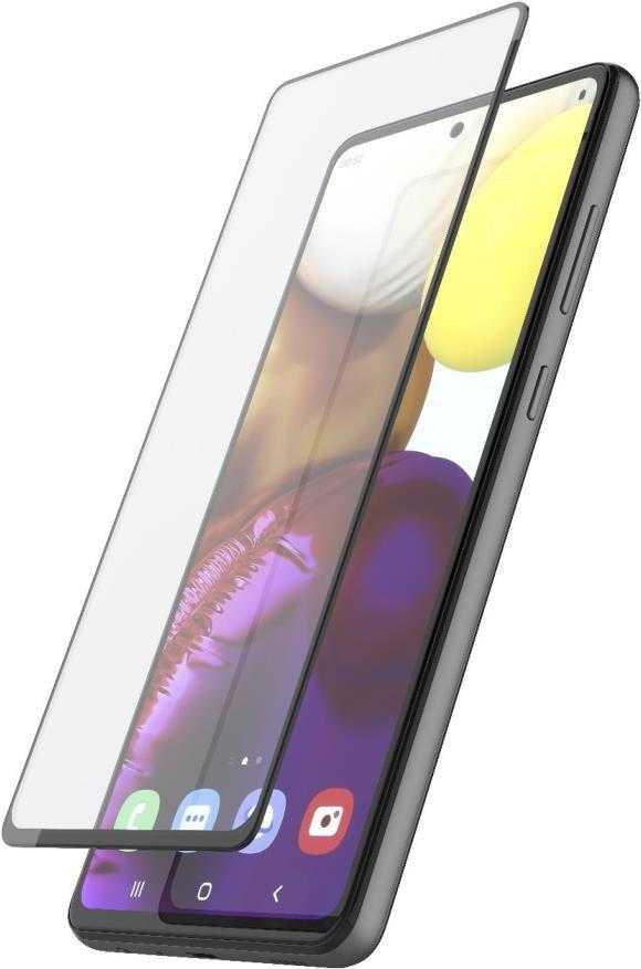 Hama Prime Line - Bildschirmschutz für Handy - Vollbildschirm - 3D - Glas - Rahmenfarbe schwarz - für Samsung Galaxy A53 5G (00213083)