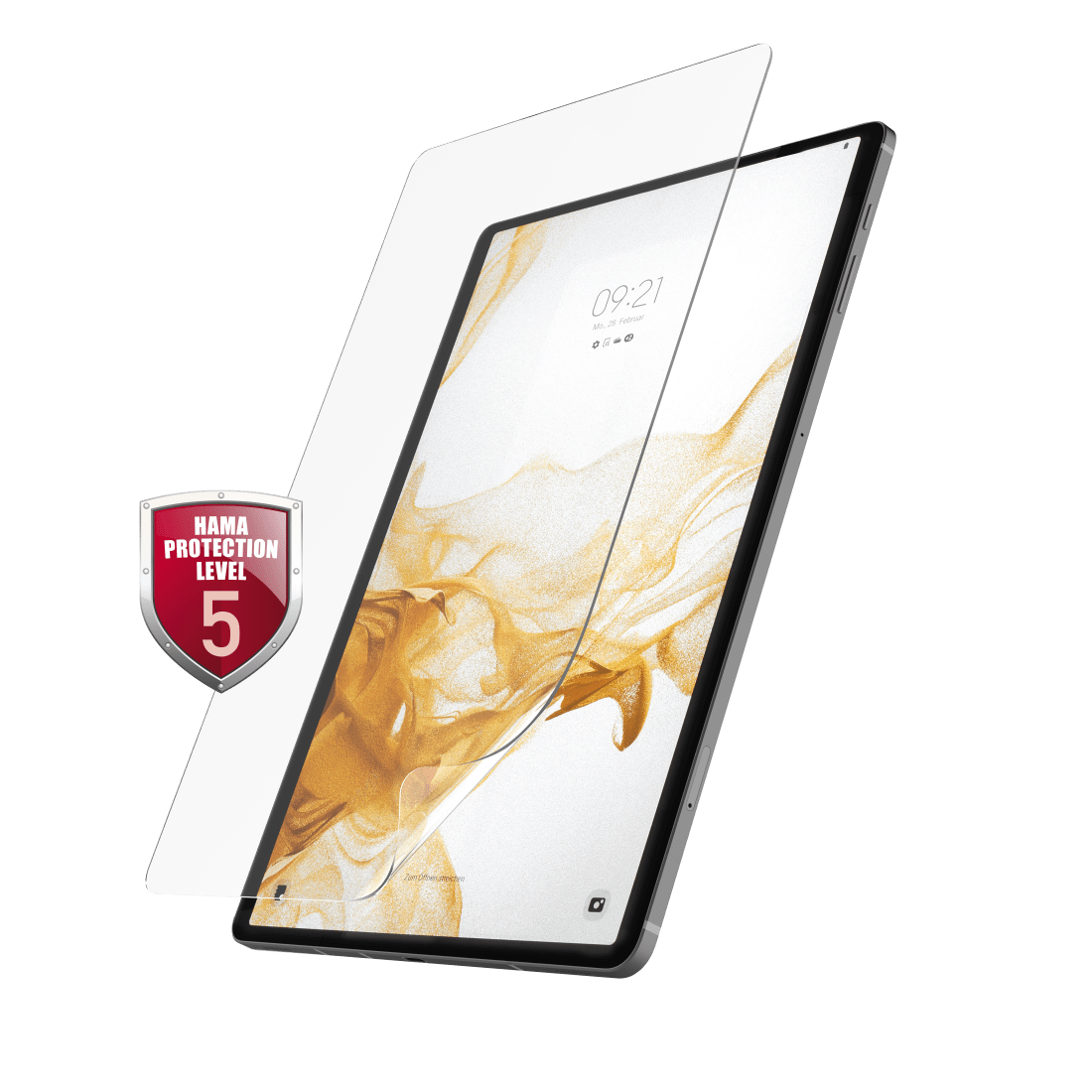 Hama Prime Line Hiflex - Bildschirmschutz für Tablet - Glas - 12.4 - durchsichtig - für Samsung Galaxy Tab S7 FE, Tab S7+, Tab S8+ (00216382)