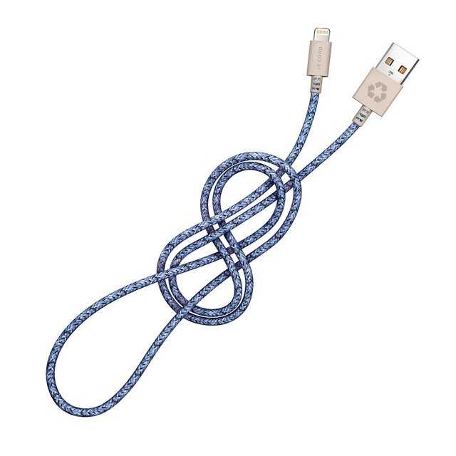 LE CORD 1333 Lightning Kabel 2m aus Fischnetz Smartphone-Kabel