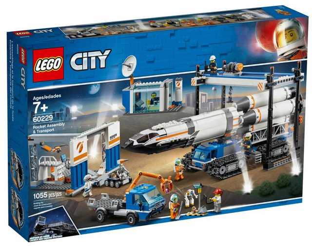 LEGO® Konstruktionsspielsteine Lego 60229 City Raketenmontage & Transport, (1055 St)