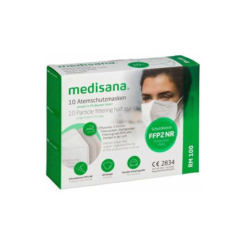 Medisana – rm 100 weiß 10 x FFP2 Atemschutzmaske
