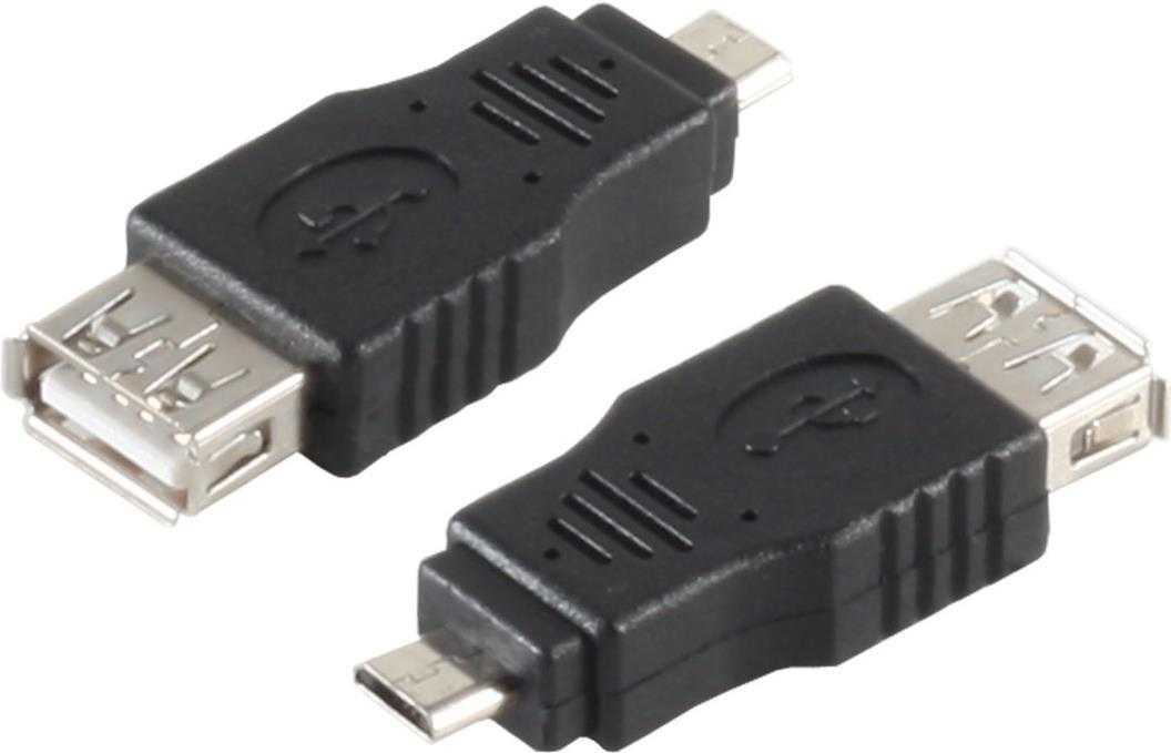S/CONN maximum connectivity Smartphone-Adapter-USB-OTG (On-the-go) Adapter, Micro-B Stecker auf A-Buchse 2.0 (33905)
