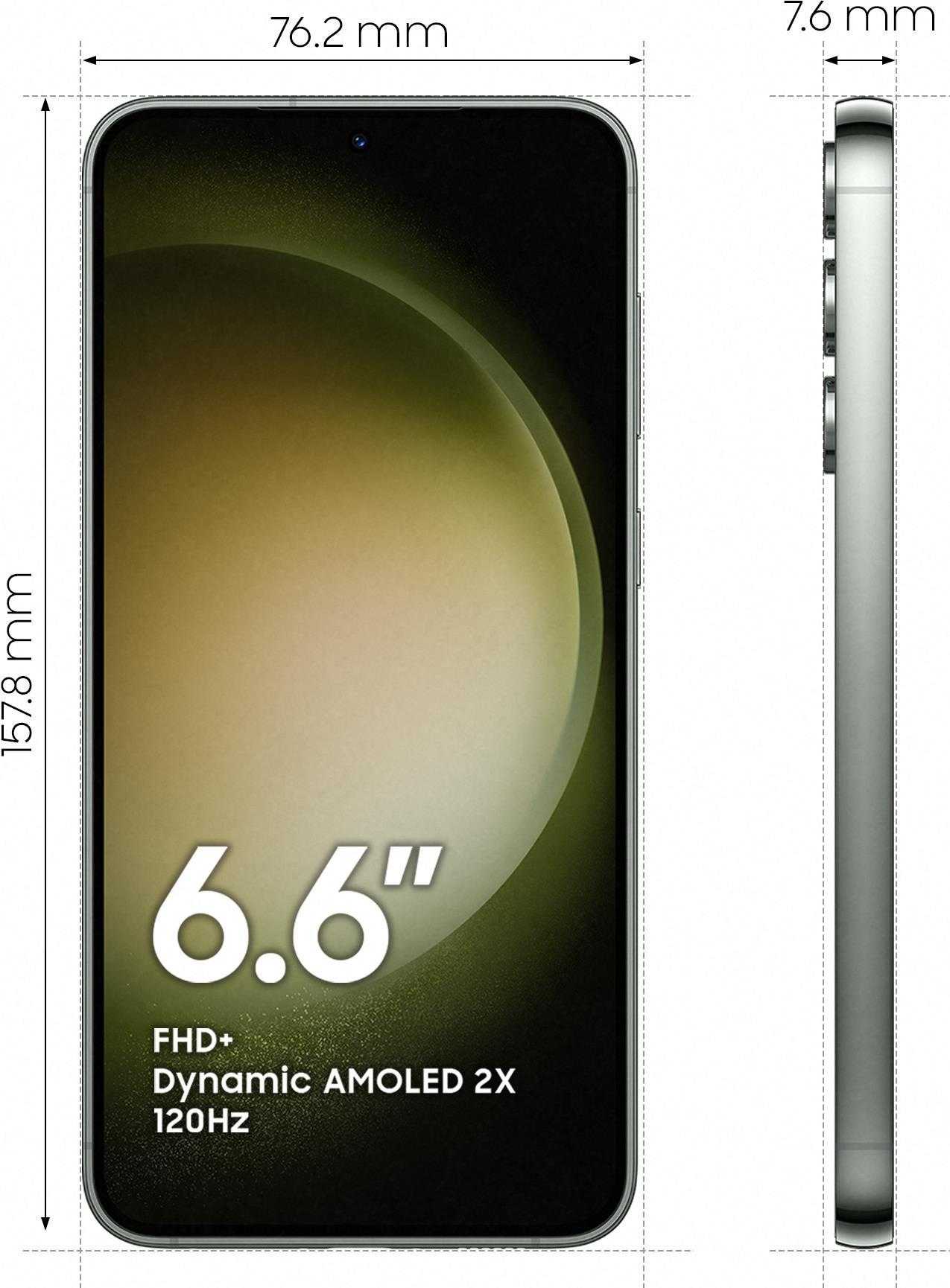 Samsung Galaxy S23+ SM-S916B 16,8 cm (6.6 ) Triple SIM Android 13 5G USB Typ-C 8 GB 512 GB 4700 mAh Grün (SM-S916BZGGEUE)