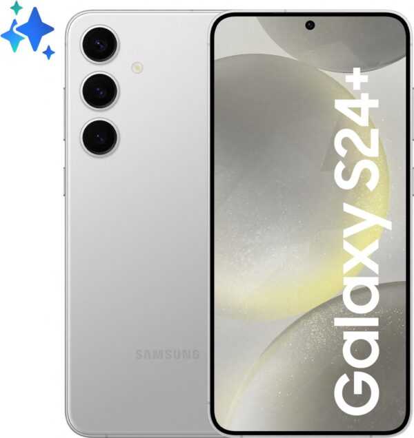 Samsung Galaxy S24+ - 5G Smartphone - Dual-SIM - RAM 12 GB / Interner Speicher 512 GB - OLED-Display - 6.7 - 3120 x 1440 Pixel (120 Hz) - Triple-Kamera 50 MP, 12 MP, 10 MP - front camera 12 MP - Marble Gray (SM-S926BZAGEUE)