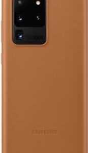 Samsung Leather Cover EF-VG985 - Hintere Abdeckung für Mobiltelefon - Leder - braun - für Galaxy S20+, S20+ 5G (EF-VG985LAEGEU)