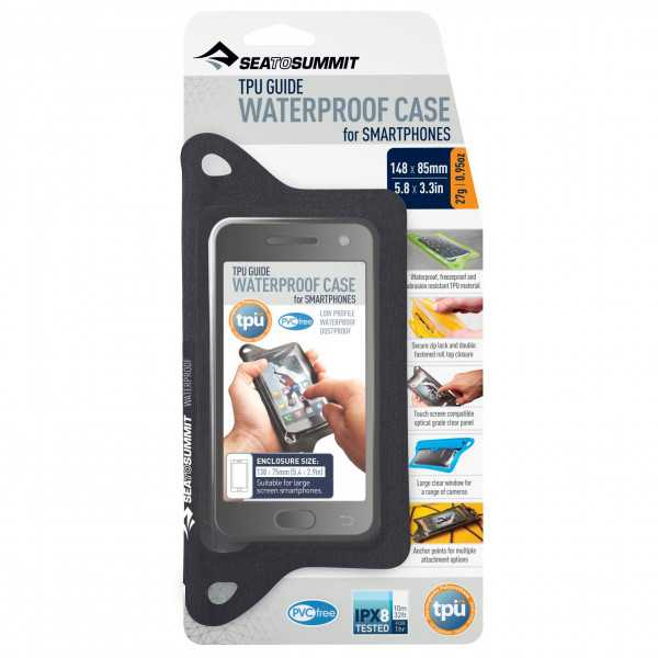 Sea to Summit - TPU Guide Waterproof Case for Smartphones - Schutzhülle Gr Regular;XL schwarz