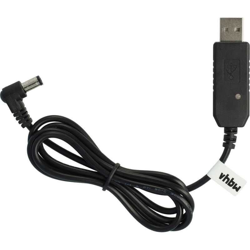 Vhbw - Ladegerät kompatibel mit Baofeng GT-3, CH-8, CHR-9700, DM-5R Funkgerät, Funkgerät-Akkus - USB-Ladekabel, 100 cm, mit Kontrollleuchte