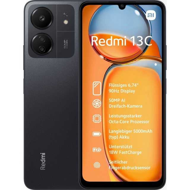 Xiaomi Redmi 13C 128 GB/6 GB 4G Black Smartphone