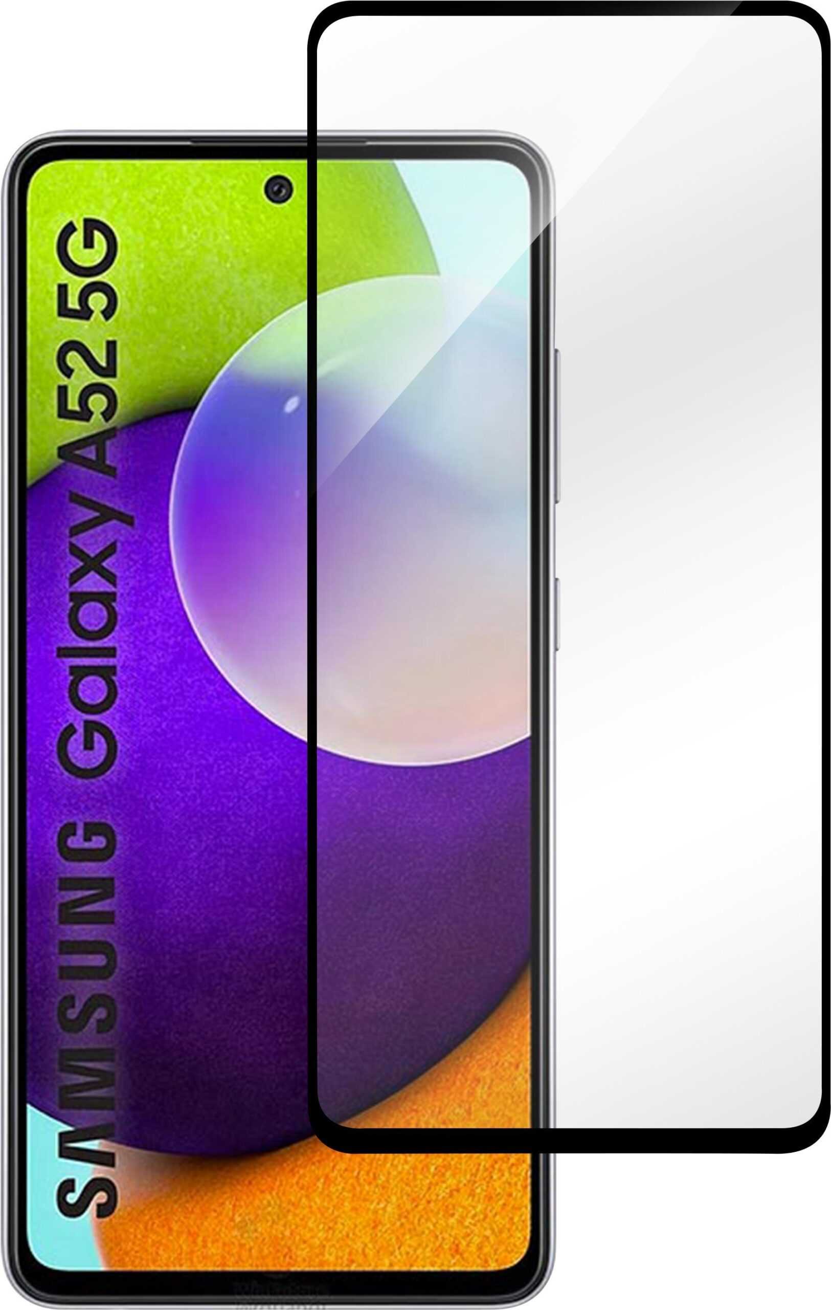 eSTUFF Samsung Galaxy A52 5G - Samsung - A52 / A52 5G - Trockene Anwendung - Kratzresistent - Splitterfrei - Schwarz - Transparent - 1 Stück(e) (ES504069)
