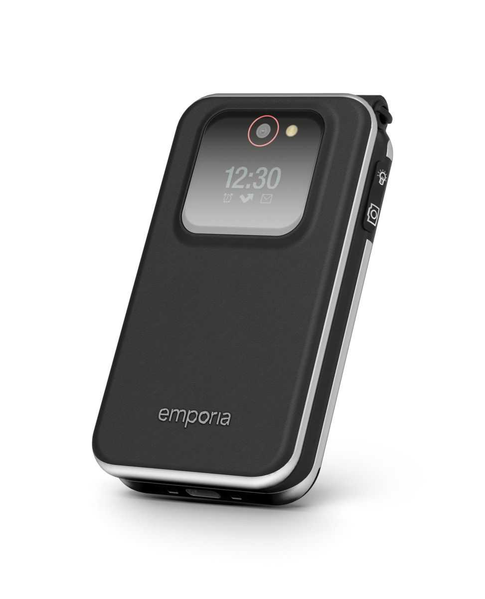 emporia Joy-Lte Smartphone mit Klappfunktion 4G schwarz 2,8 Zoll 128 MB LTE