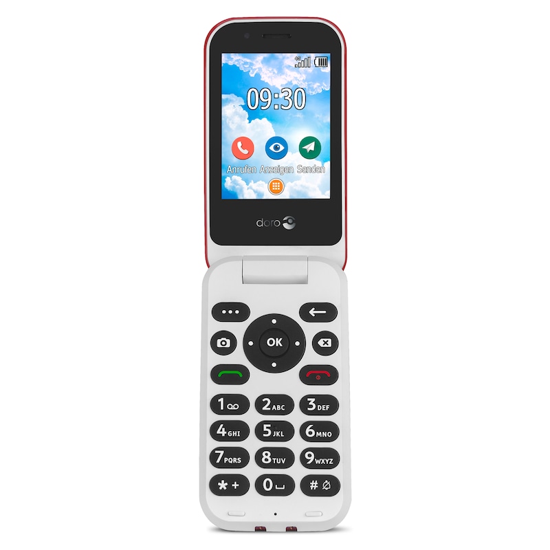 Doro 7030 Mobiltelefon rot-weiß