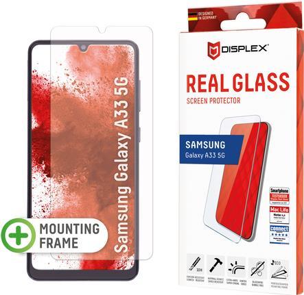 Displex Panzerglas (10H) für Samsung Galaxy A33 5G – Eco-Montagerahmen – kratzer-resistent – Samsung – Galaxy A33 5G – Schlagfest – Kratzresistent – Staubresistent – Transparent – 1 Stück(e) (01601)