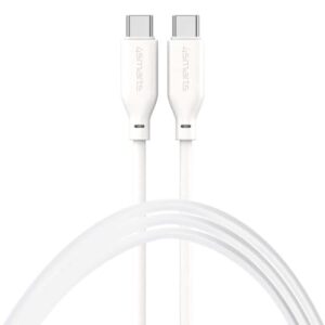 4Smarts USB-C / USB-C Silikon-Kabel High Flex 60W 1,5m - weiß
