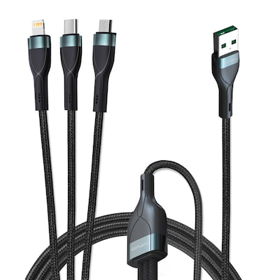 4smarts USB-A PremiumCord Multi 18W 1,5m – schwarz