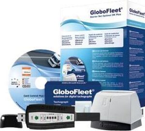 GLOBOFLEET Starter Set Optimal DK II Card Control Plus Software 8 GB Downloadkey digitale Tachographen auslesen Daten erfassen (GF-SET-OPT-II8GB)