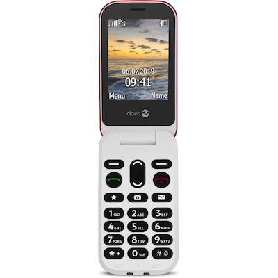 Doro 6040 Mobiltelefon rot-weiß