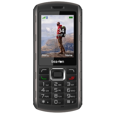 Bea-fon Active Line AL560 schwarz/silber Mobiltelefon