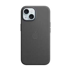 Apple Feingewebe Case mit MagSafe Handy-Cover für Apple iPhone 15 schwarz