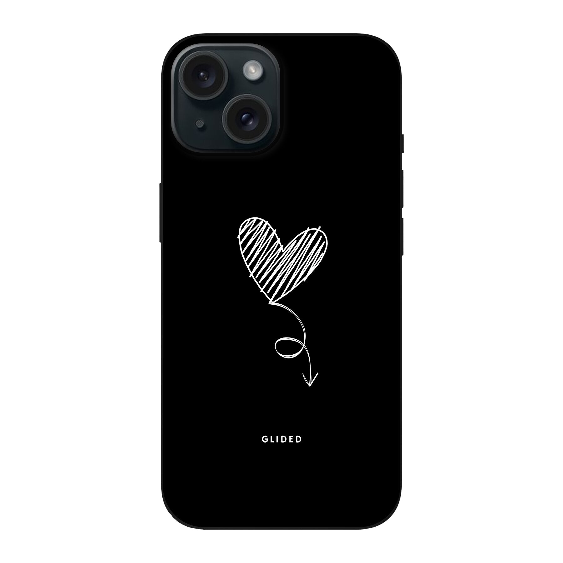 Dark Heart – iPhone 15 Handyhülle – Hard Case