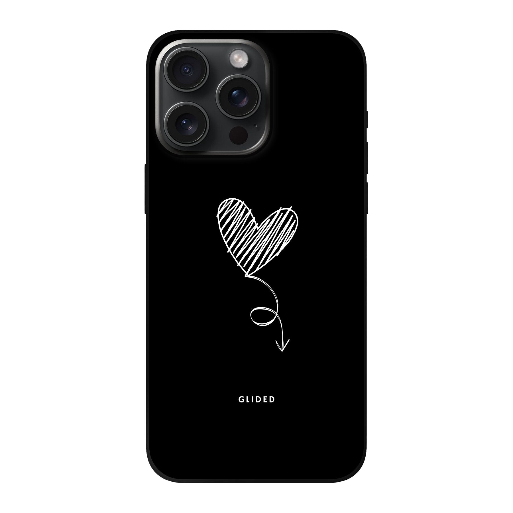 Dark Heart – iPhone 15 Pro Max Handyhülle – Hard Case