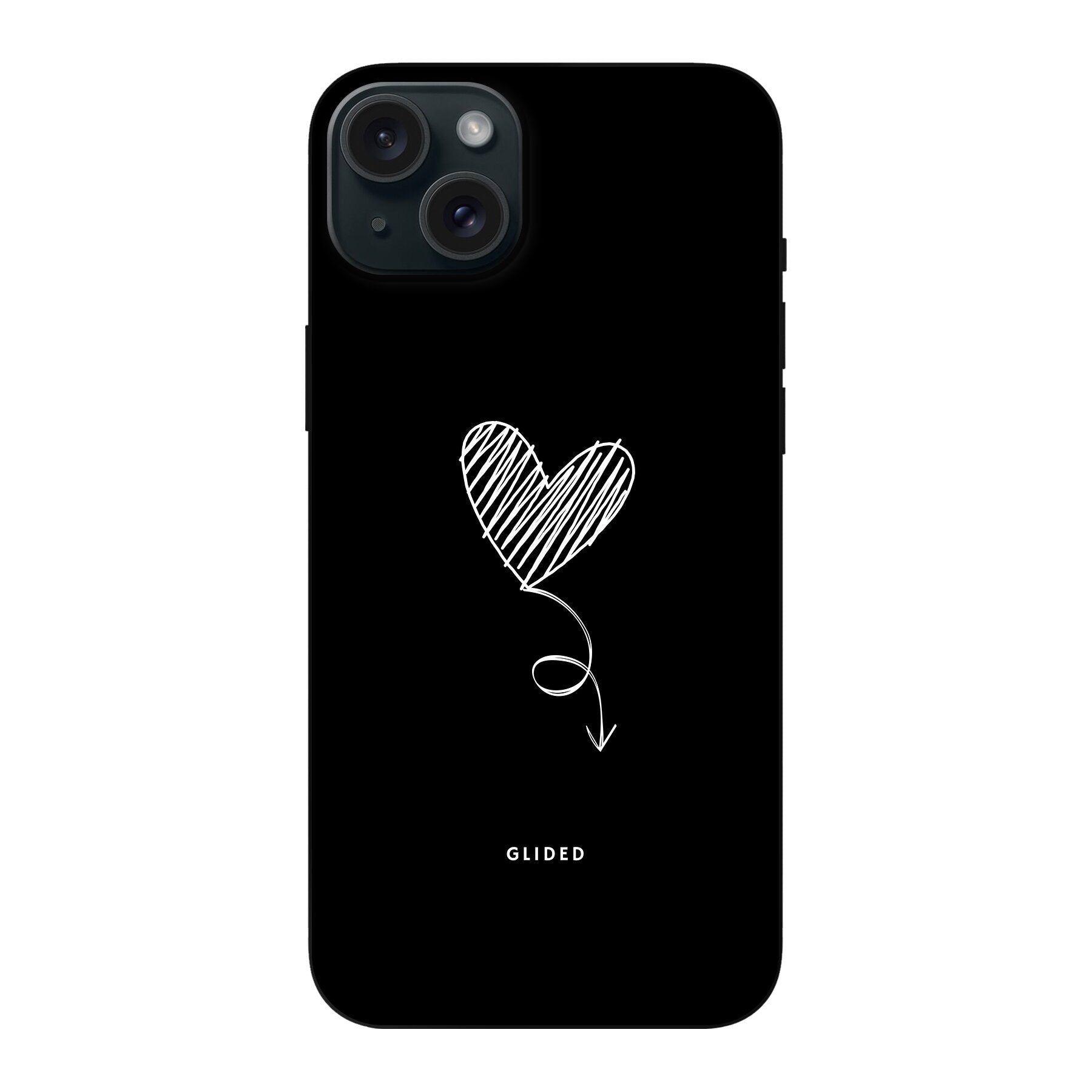Dark Heart – iPhone 15 Plus Handyhülle – Crossbody case mit Band